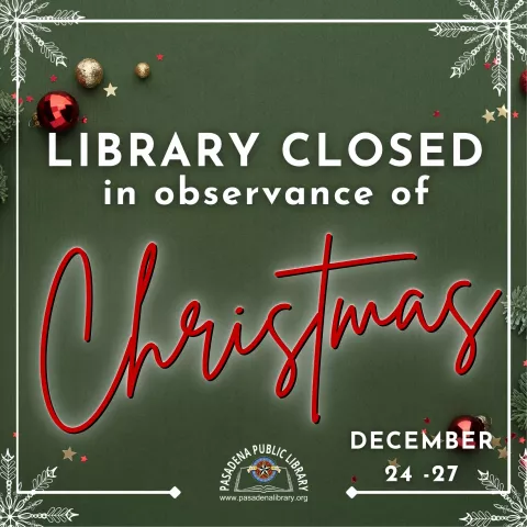 Closed In Observance of Christmas 