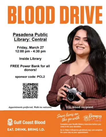 CENTRAL: Blood Drive with Gulf Coast Reginal Blood Center