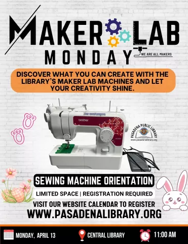 CENTRAL: Sewing Basic in The Maker Lab (RR)