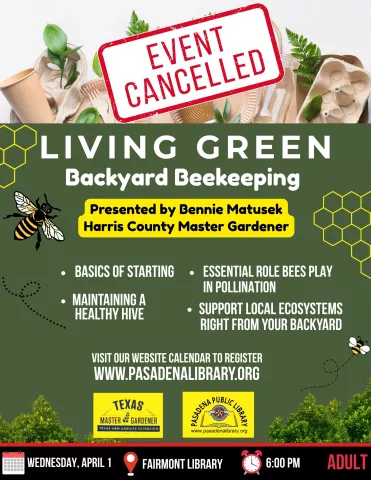 FAIRMONT: Living Green - Backyard Beekeeping (RR)