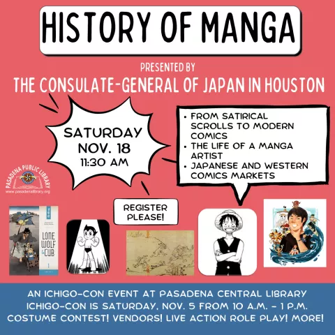 CENTRAL: Ichigo-Con History of Manga Presentation with the Japan Consulate