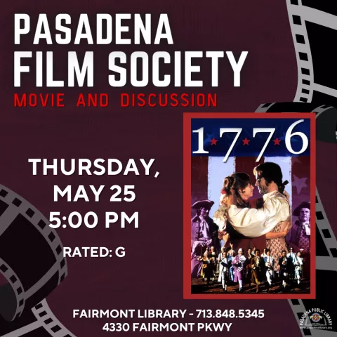 FAIRMONT: Film Society Showing: 1776 Rated G