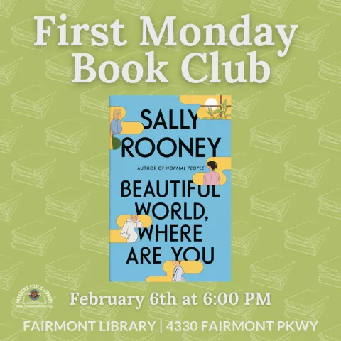 FAIRMONT: First Monday Book Club:  "Beautiful World, Where Are You" by Sally Rooney