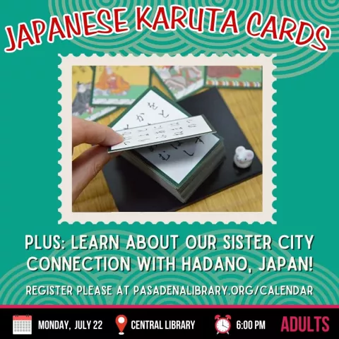 CENTRAL: Japanese Karuta Cards and Pasadena&#039;s Sister City Connection
