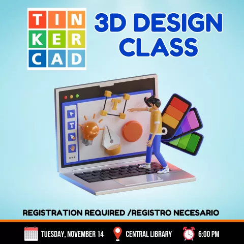 CENTRAL: Tinkercad for 3D Design Class