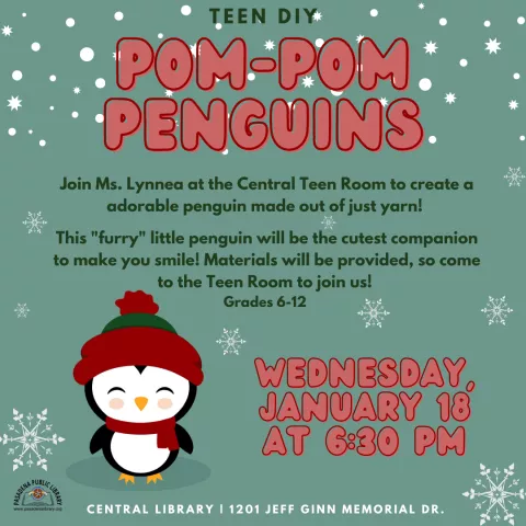 CENTRAL: Teen DIY Pom-Pom Penguins
