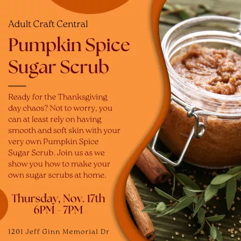 CENTRAL: Adult Craft - Sugar Scrub