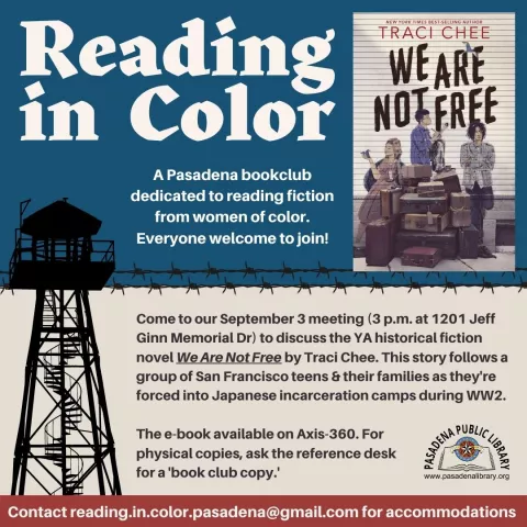 Central: Reading in Color Book Club - "We Are Not Free" by Traci Chee